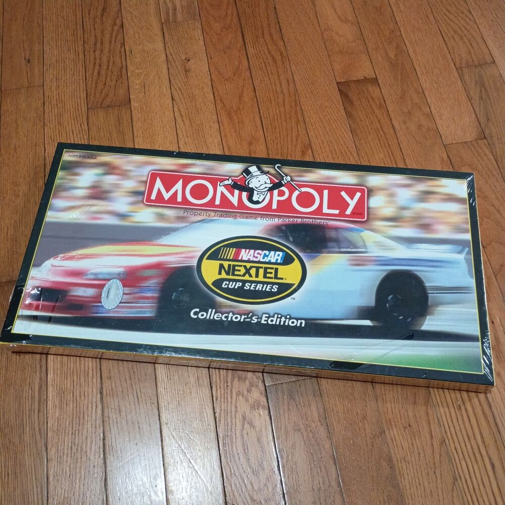 Monopoly NASCAR Nextel Cup Series Collectors Edition Game 2005 Factory Seal